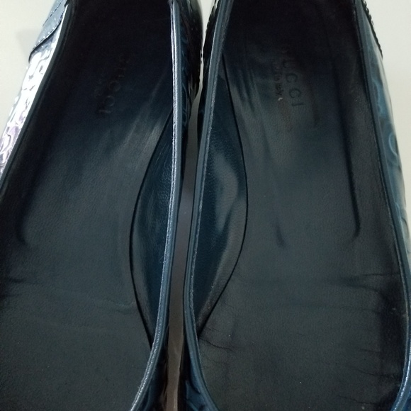 Gucci Horsebit Blue Ballet Flats - Picture 5 of 7